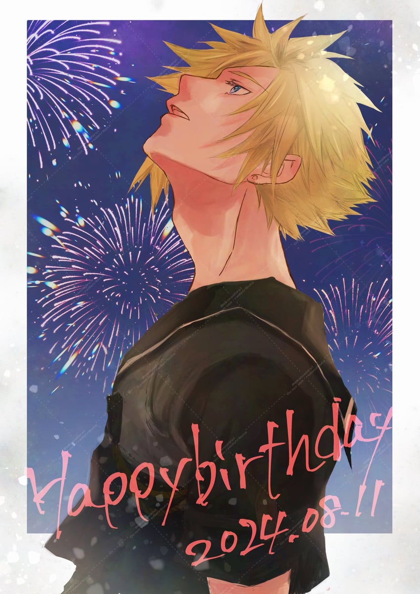 cloud strife (final fantasy and 2 more) drawn by mkonoshiro1