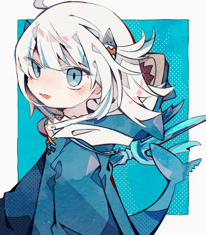 gawr gura (hololive and 1 more) drawn by soresaki