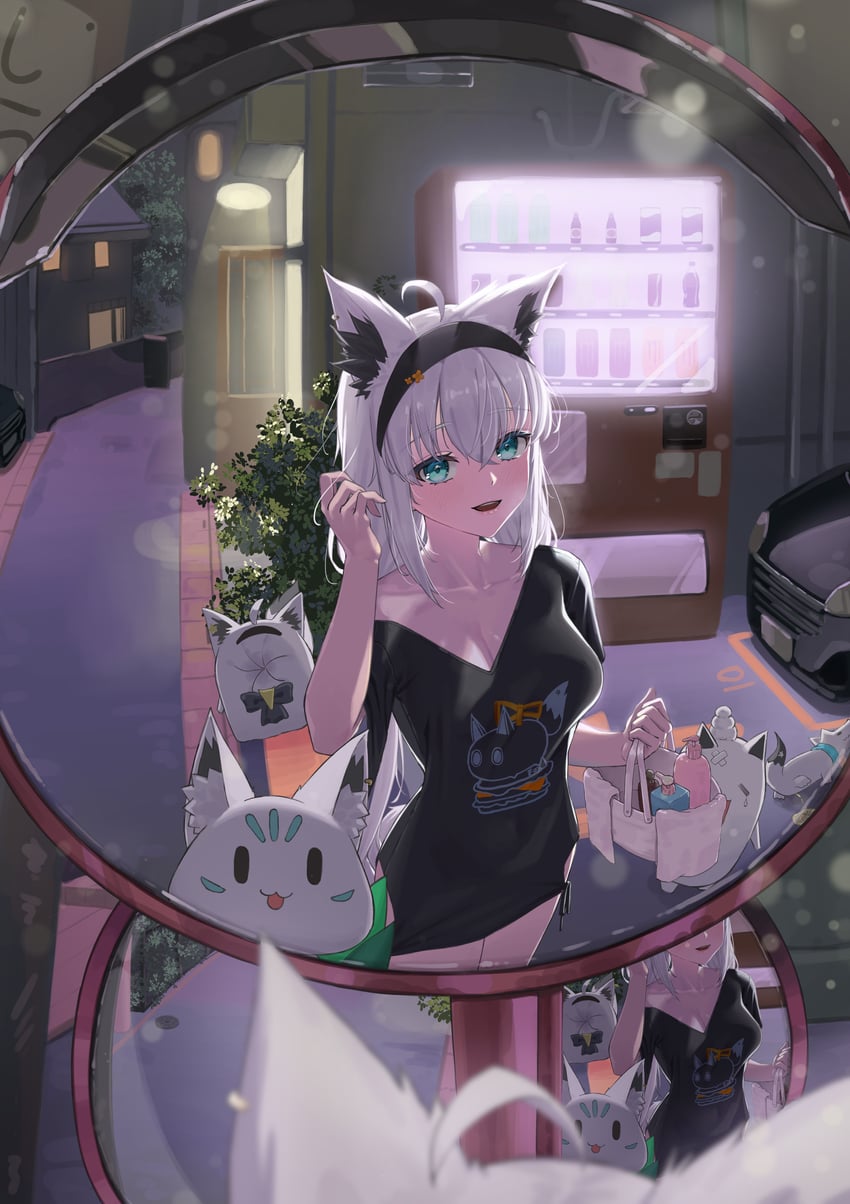 shirakami fubuki, sukonbu, miteiru, fubuzilla, and nejima kitsune (hololive) drawn by bangom_r