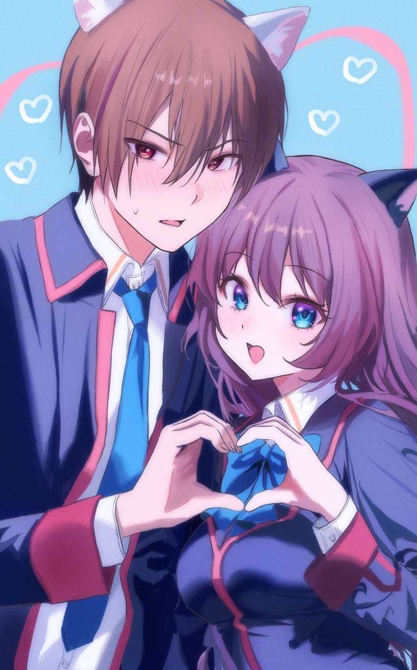 natsume kyousuke and a-chan (little busters!) drawn by miiizuno_lbs