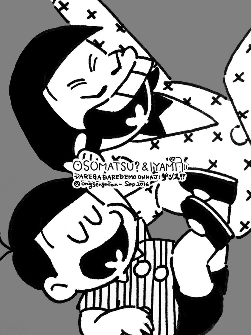 matsuno osomatsu and iyami (osomatsu and 1 more) drawn by softowel