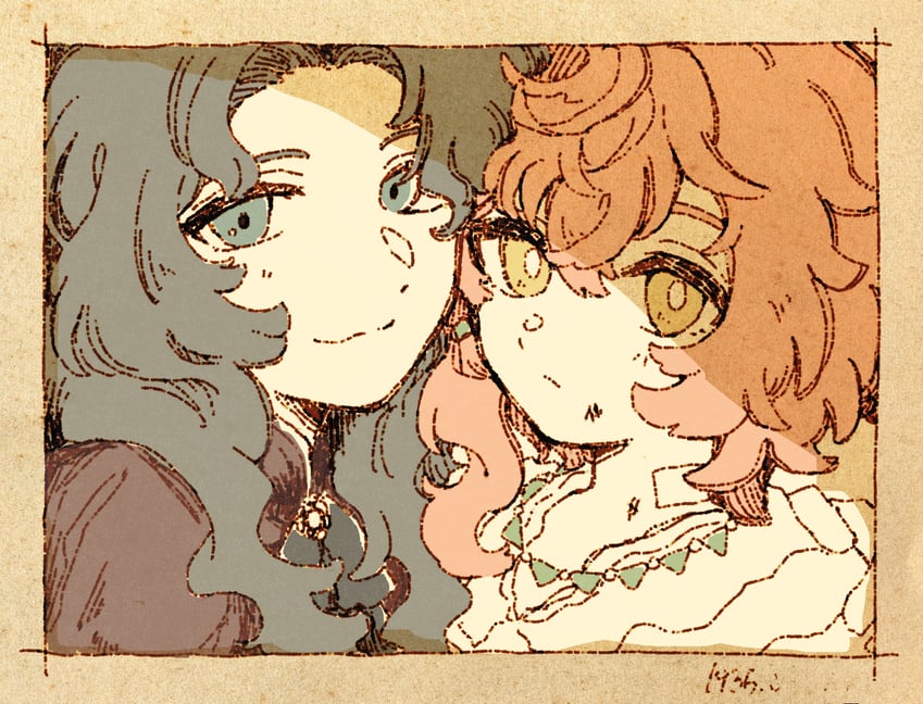 lopera and moldir (reverse:1999) drawn by jiki_(jiki_9)