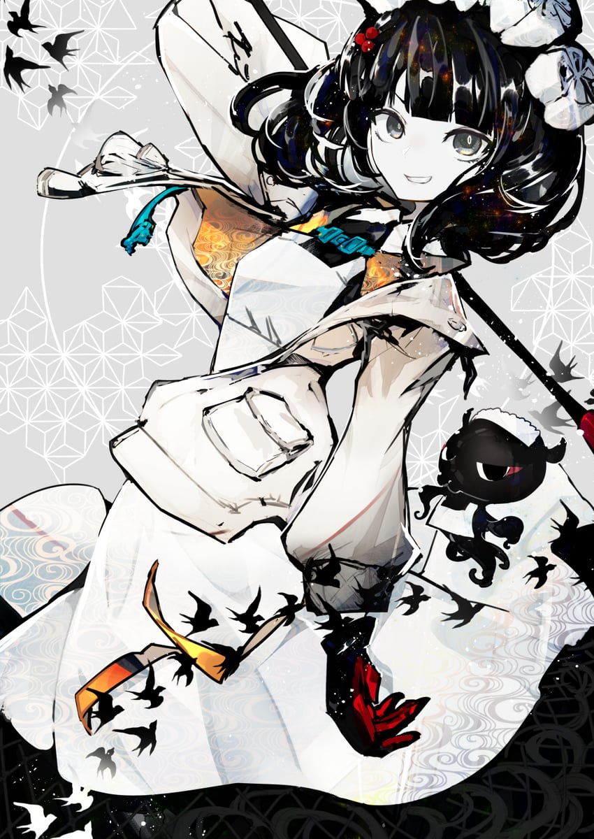 katsushika hokusai and tokitarou (fate and 1 more) drawn by kusakanmuri