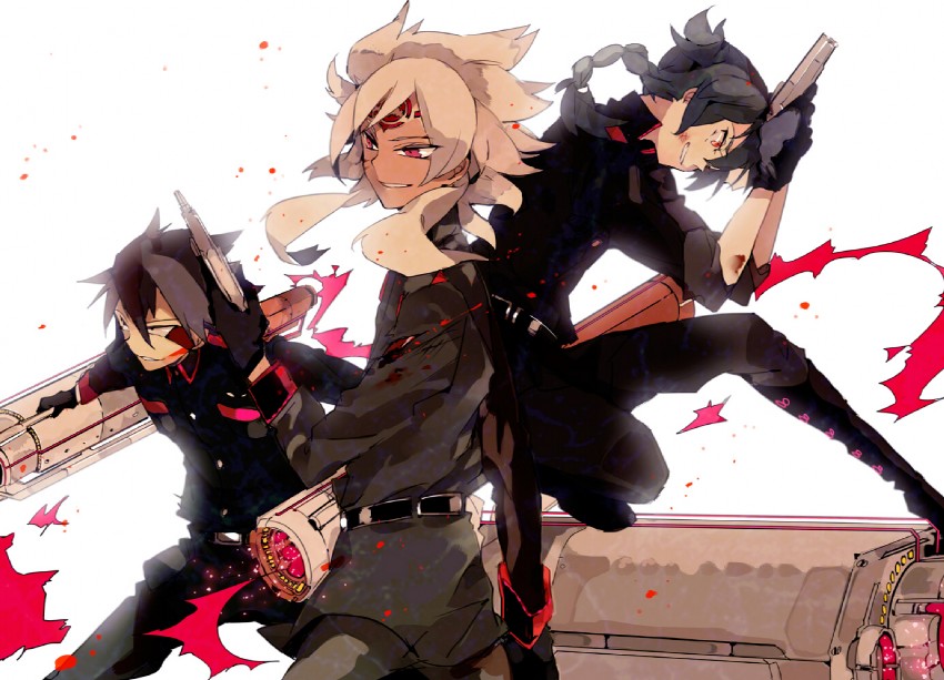 mistorene callus, baddap sleed, and eska bamel (inazuma eleven) drawn by suou_(sdurorhr)