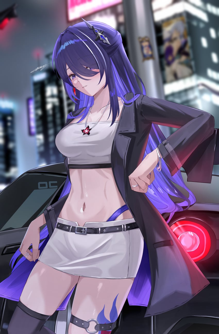 acheron and robin (honkai and 1 more) drawn by miya-chan_(lightning0730)