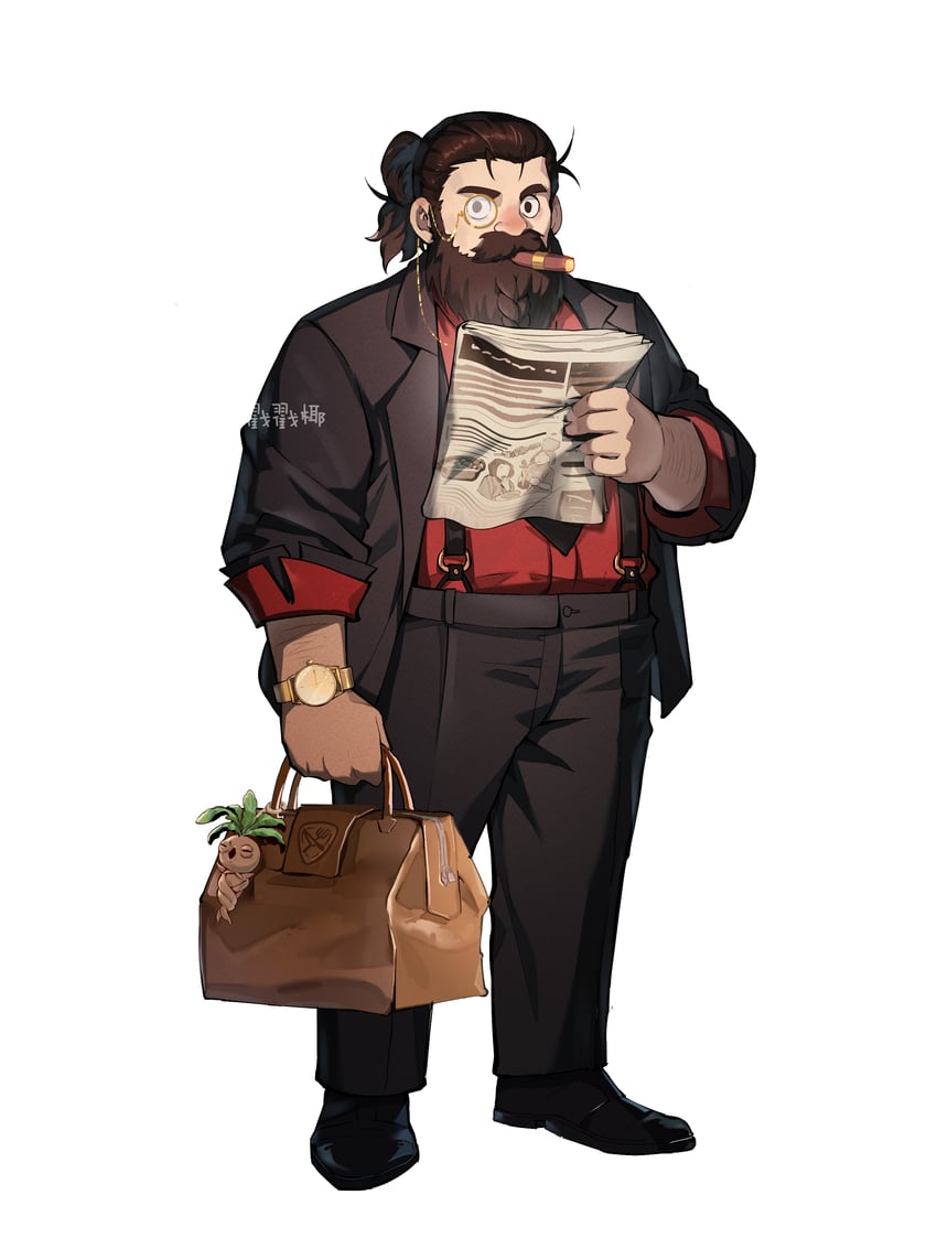 senshi and mandrake (dungeon meshi) drawn by chuo_chuo_ye