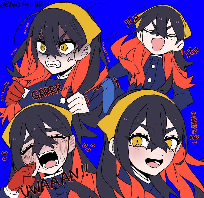 carmine (pokemon and 1 more) drawn by bujin_bb