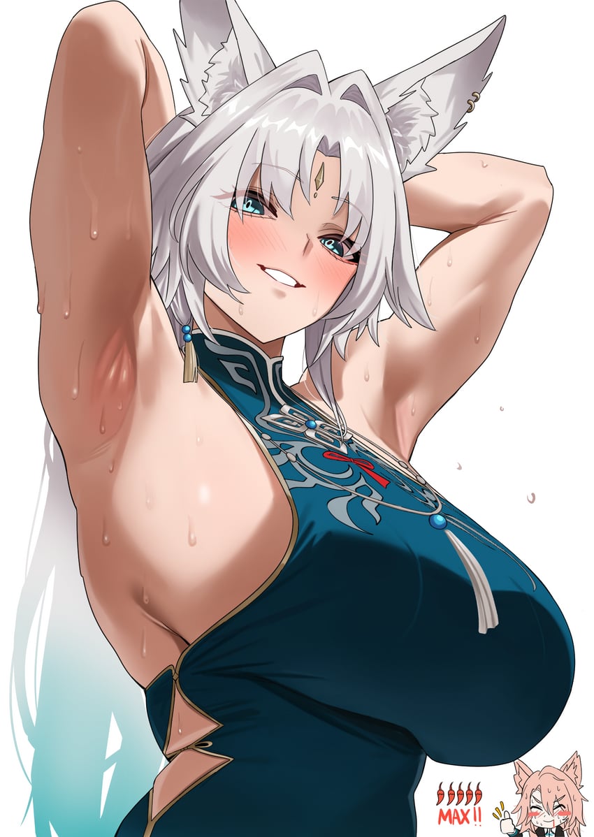 feixiao and jiaoqiu (honkai and 1 more) drawn by neige_(pixiv6850453)
