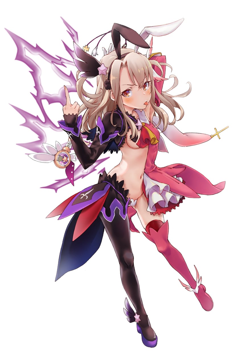 illyasviel von einzbern, prisma illya, and testament (fate and 2 more) drawn by boshi_(a-ieba)