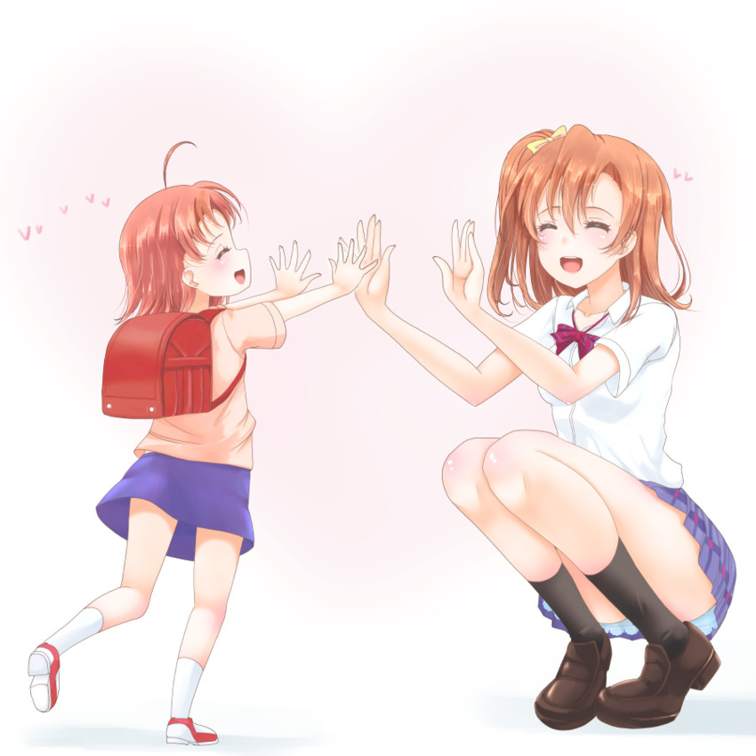 kosaka honoka and takami chika (love live! and 2 more) drawn by frapowa