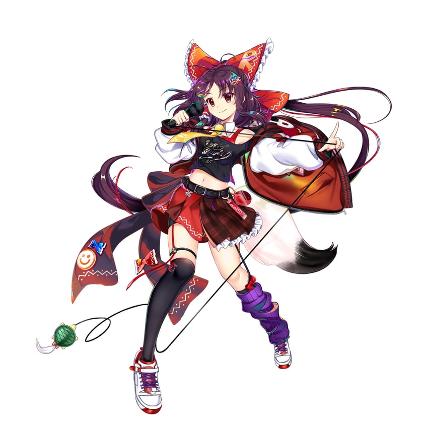hakurei reimu (touhou and 1 more) drawn by rotte_(1109)