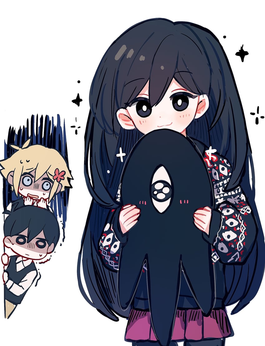 sunny, basil, mari, and something (omori) drawn by shio_0585