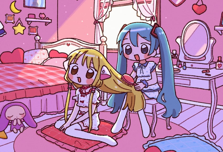 hatsune miku, chii, and atashi (vocaloid and 1 more) drawn by 1nupool