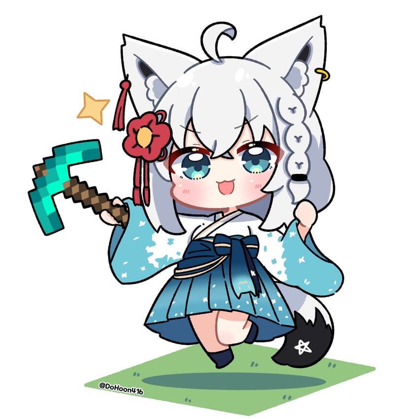 shirakami fubuki (hololive and 1 more) drawn by dohoon