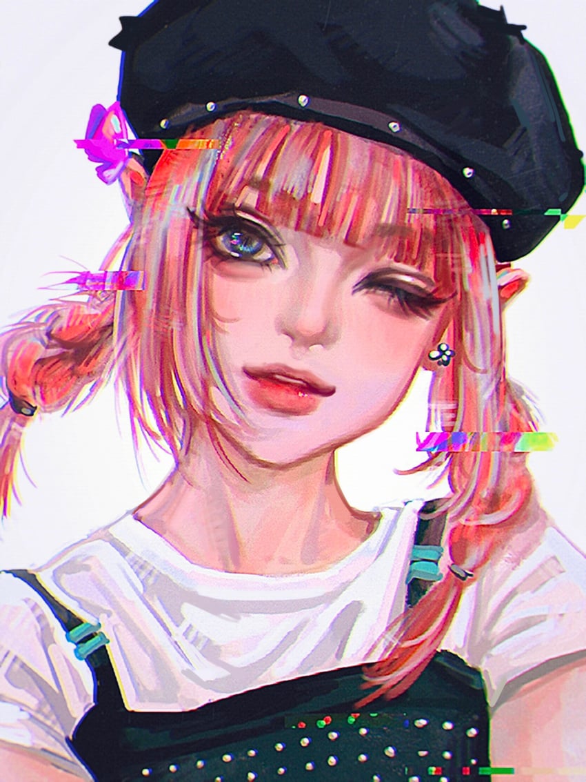 hanni (real life and 1 more) drawn by mantang_hua