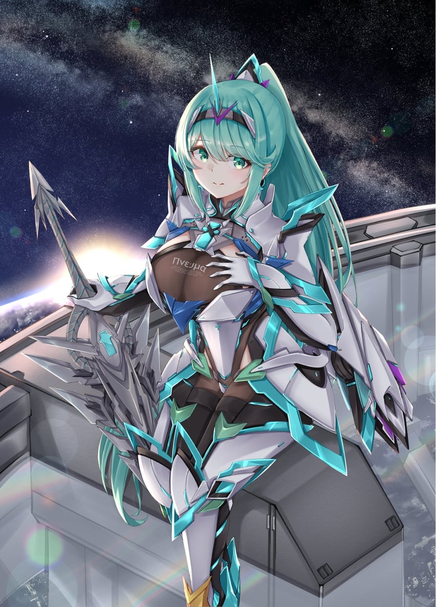 pneuma (xenoblade chronicles and 1 more) drawn by sarasadou_dan