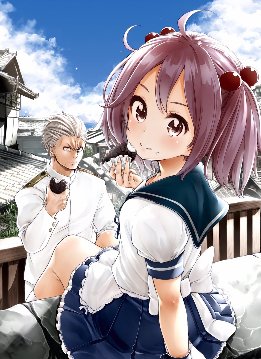 admiral, sazanami, and sazanami kai (kantai collection) drawn by soborou