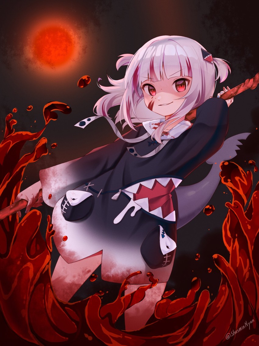 gawr gura (hololive and 2 more) drawn by shasminnyan