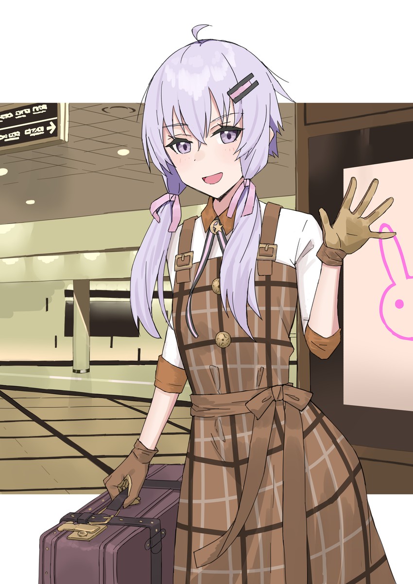 yuzuki yukari (vocaloid and 1 more) drawn by gosugasu