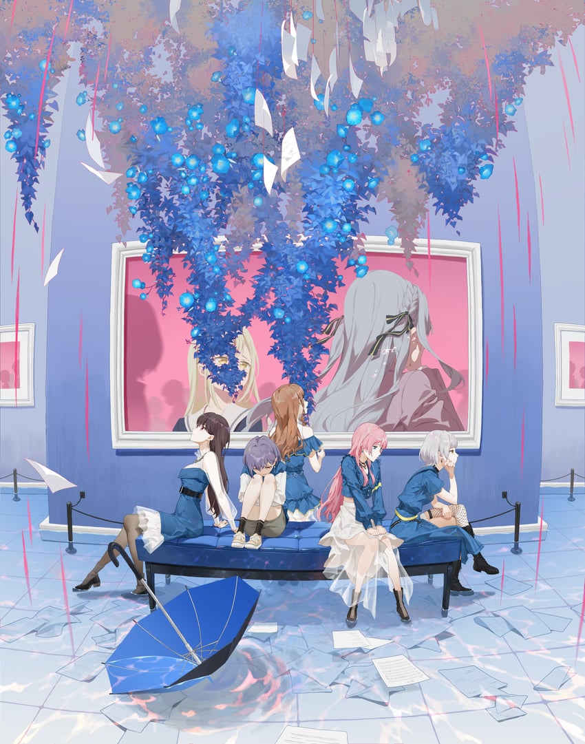 chihaya anon, togawa sakiko, nagasaki soyo, shiina taki, wakaba mutsumi, and 2 more (bang dream! and 1 more) drawn by cheese_kang