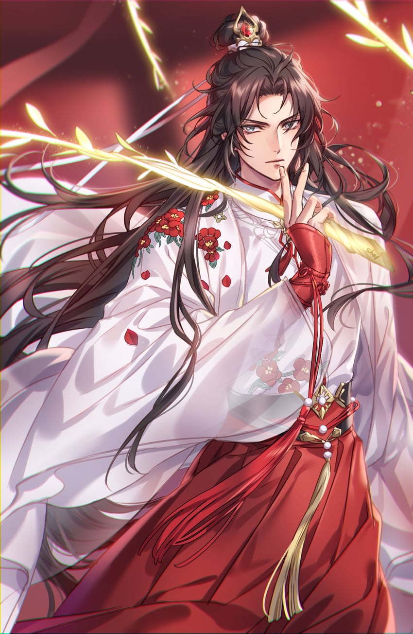 chu wanning (erha he ta de bai mao shizun) drawn by zehel_az