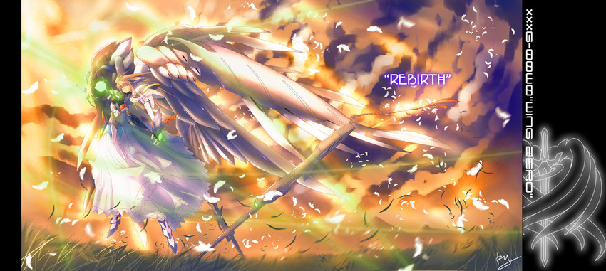 wing gundam zero custom (gundam and 2 more) drawn by ky_(nimbusky)