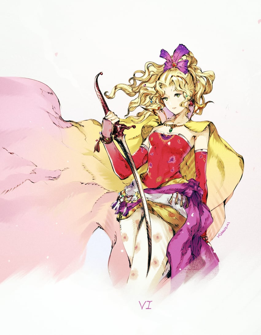 terra branford (final fantasy and 1 more) drawn by kubaushi