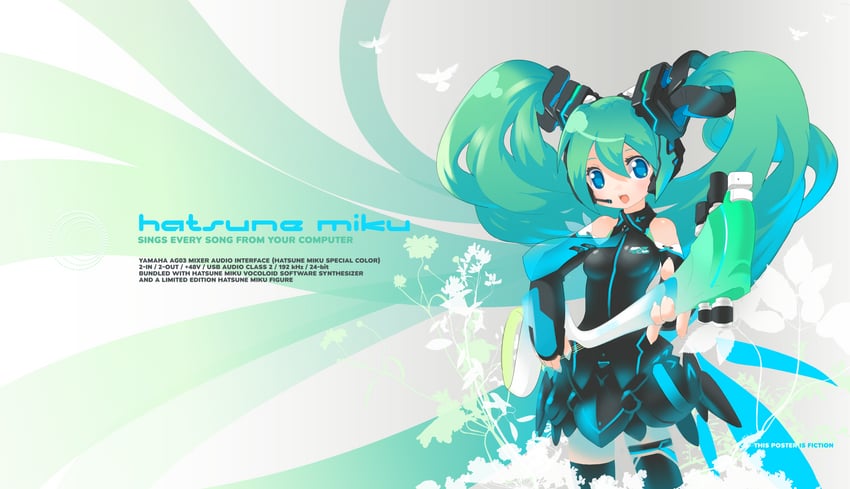 hatsune miku (vocaloid) drawn by tyson_tan