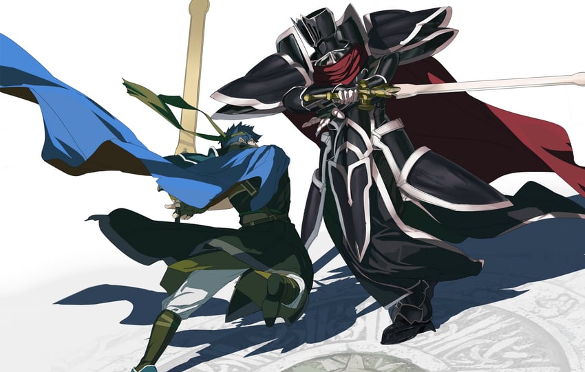 ike and black knight (fire emblem and 1 more) drawn by ere_(2516325)