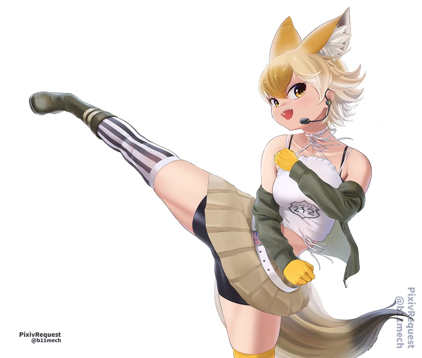 coyote (kemono friends and 1 more) drawn by beleven