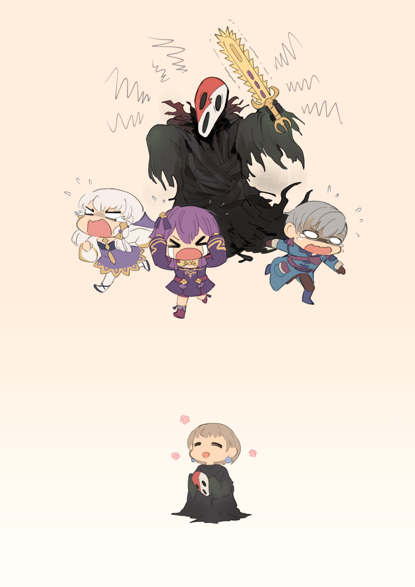 lysithea von ordelia, bernadetta von varley, mercedes von martritz, ashe ubert, and flame emperor (fire emblem and 2 more) drawn by norue