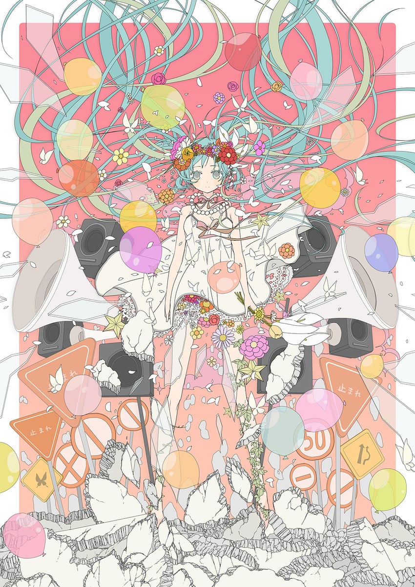 hatsune miku (vocaloid) drawn by hashimochi
