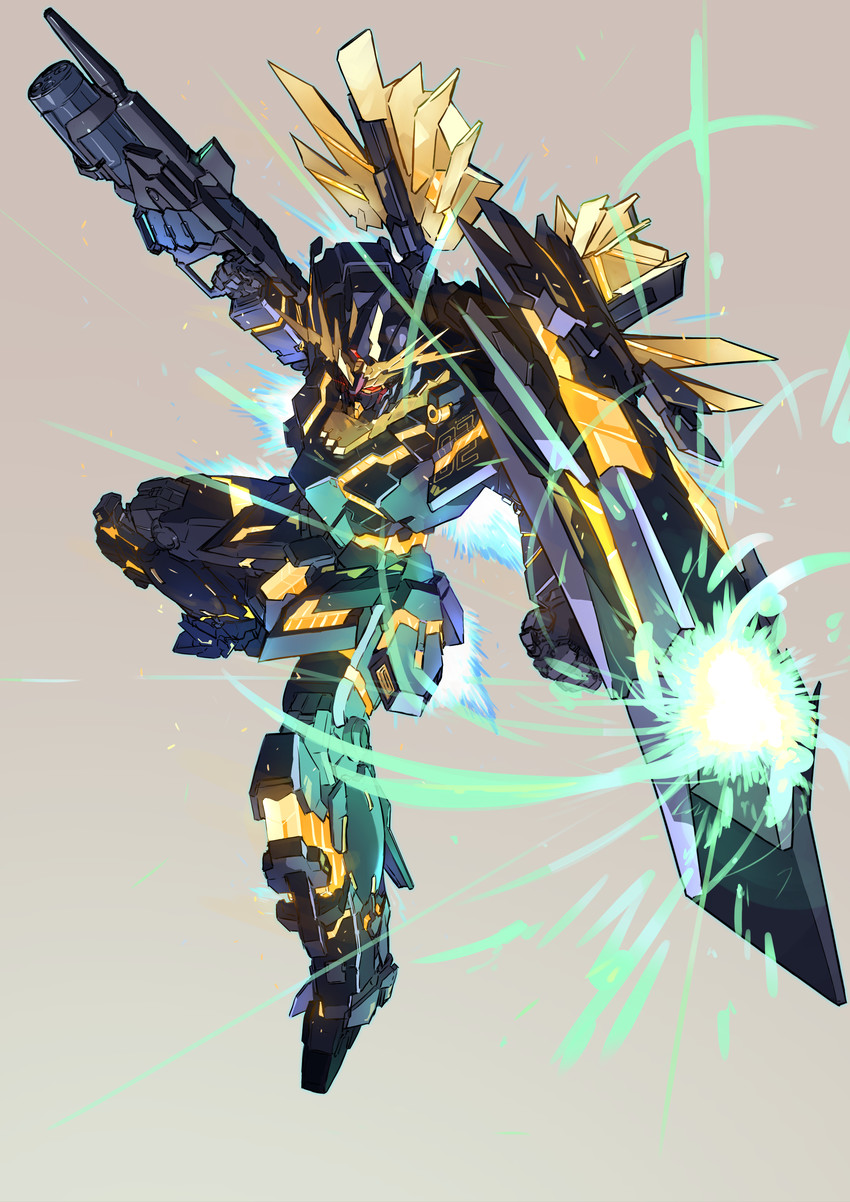 unicorn gundam banshee (gundam and 1 more) drawn by sa/tsu/ki