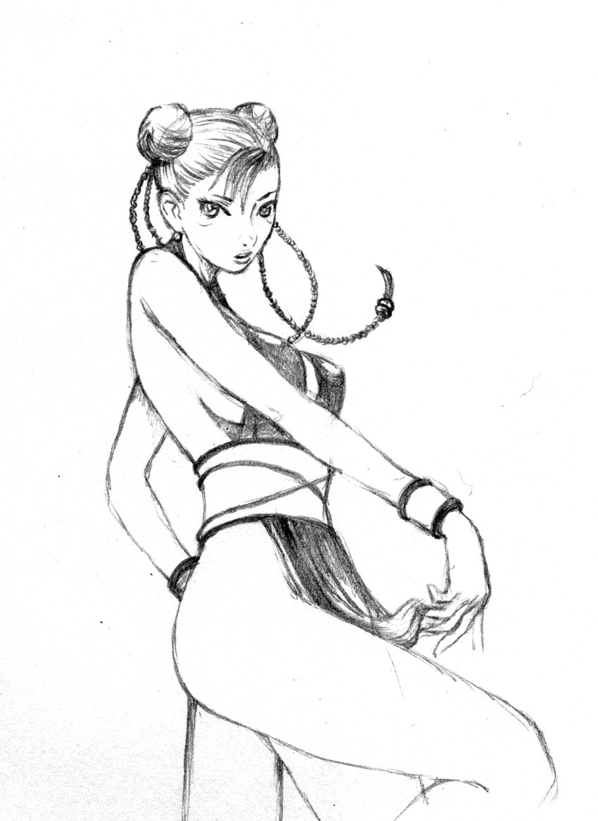 chun-li (street fighter and 1 more) drawn by willcan
