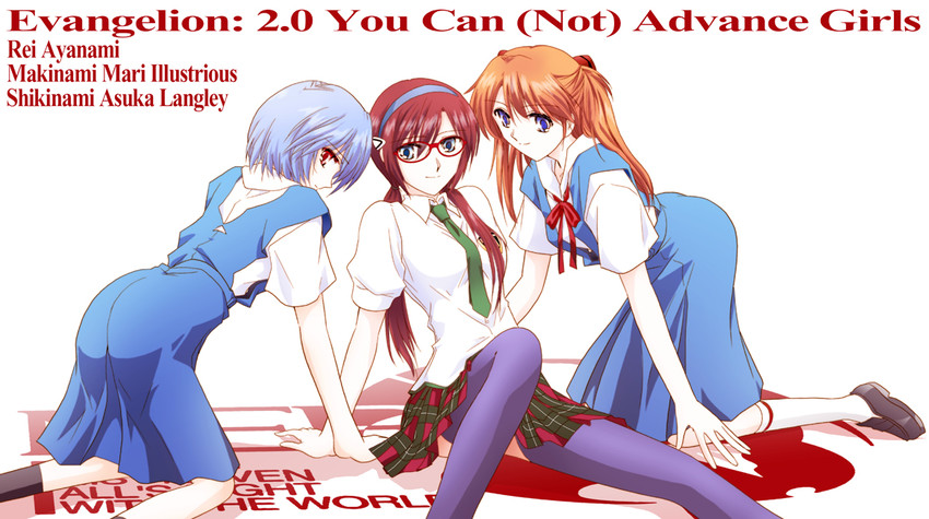 souryuu asuka langley, ayanami rei, and makinami mari illustrious (neon genesis evangelion and 2 more) drawn by shizuki_michiru