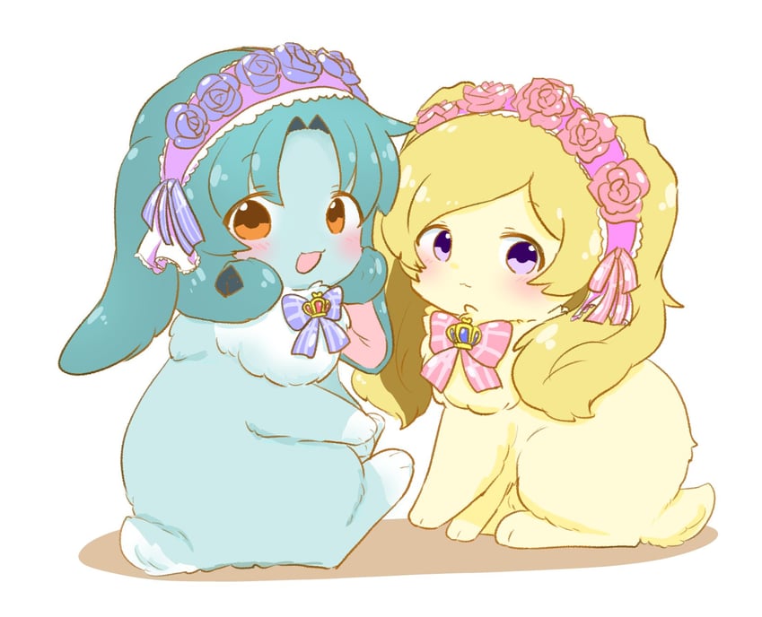 tokugawa matsuri and emily stewart (idolmaster and 2 more) drawn by hutaba