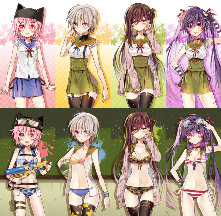 ebisuzawa kurumi, takeya yuki, wakasa yuuri, and naoki miki (gakkou gurashi!) drawn by sapphire_(nine)