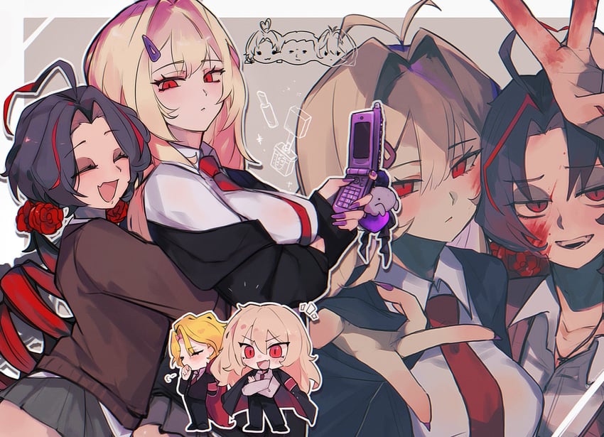 don quixote, la manchaland's don quixote, dulcinea, and nicolina (project moon and 1 more) drawn by oshikyomokawaii