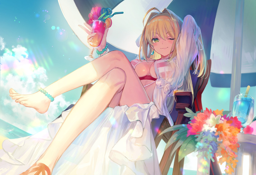 nero claudius (fate and 1 more) drawn by azu-taro