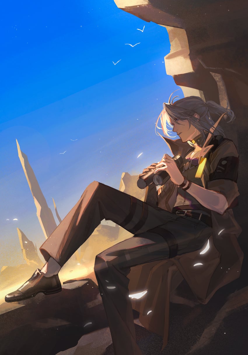 watanabe and watanabe: nightblade (punishing: gray raven) drawn by lishijiu