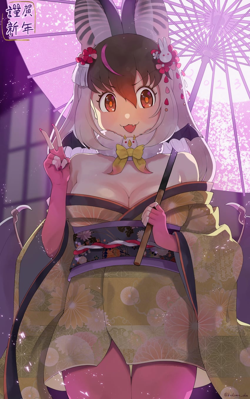brown long-eared bat (kemono friends and 1 more) drawn by kedama_(ughugjydthjdf)