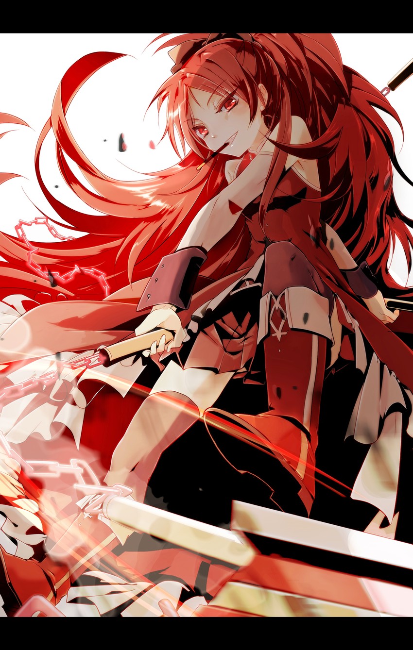 sakura kyoko (mahou shoujo madoka magica) drawn by li-e