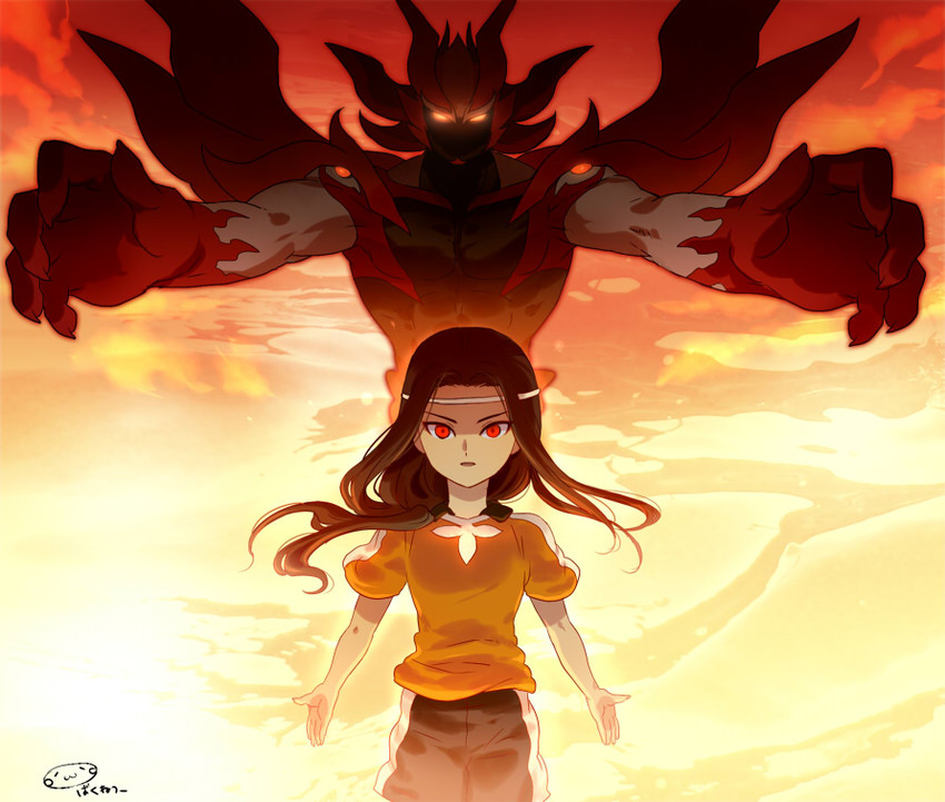 kurosaki makoto and enma gazard (inazuma eleven and 1 more) drawn by mizuhara_aki