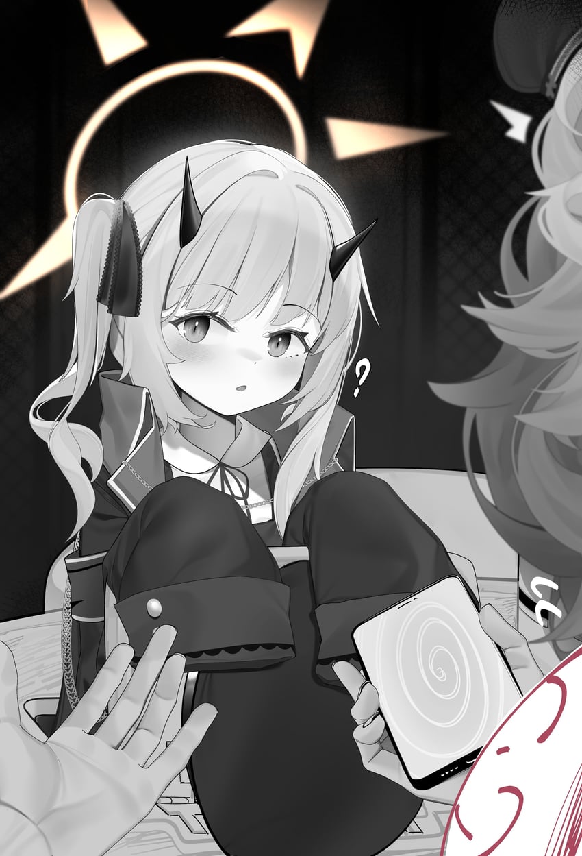 sensei, doodle sensei, ibuki, and iroha (blue archive) drawn by qwertame