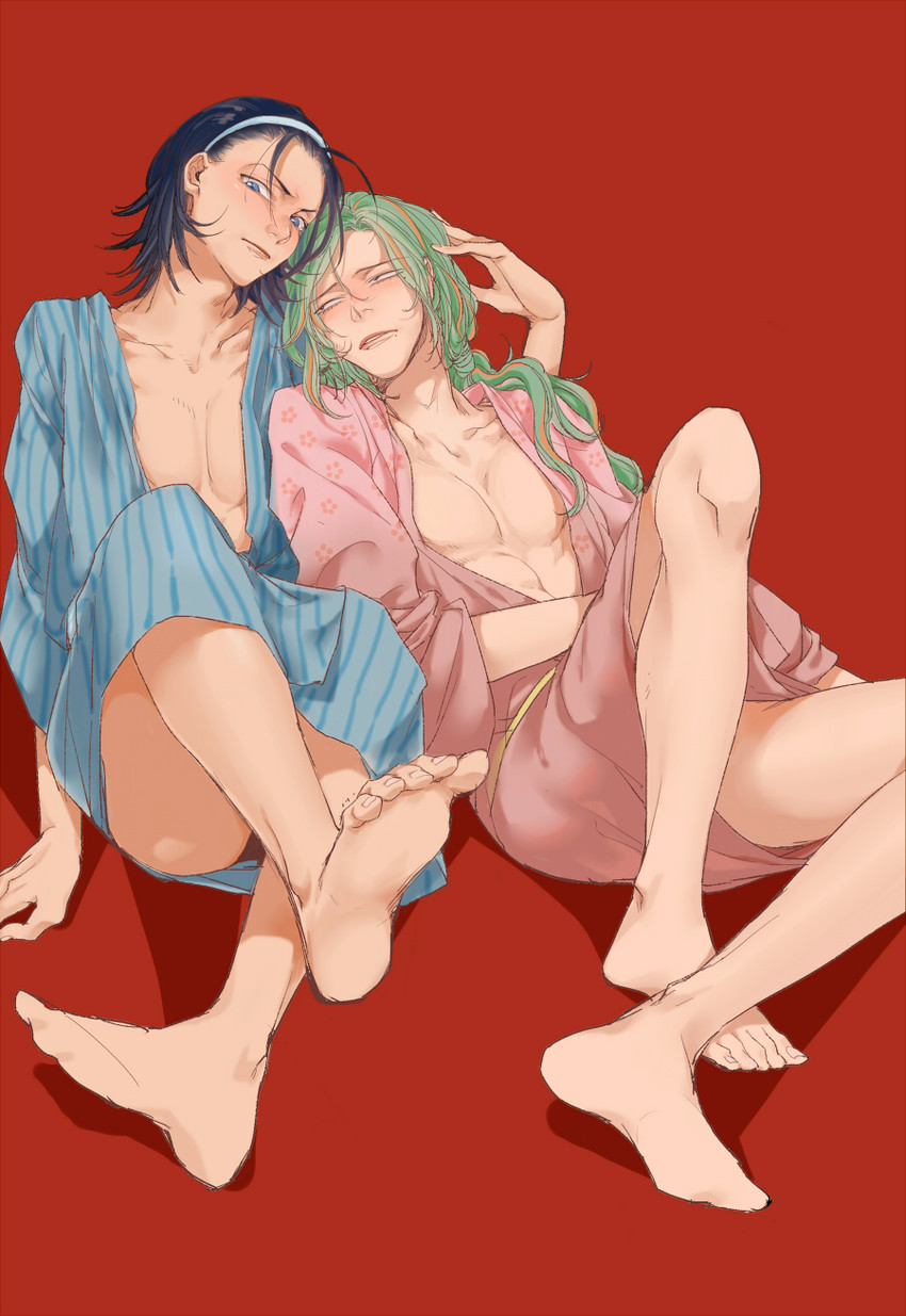 toudou jinpachi and makishima yuusuke (yowamushi pedal) drawn by zhangmingxigege
