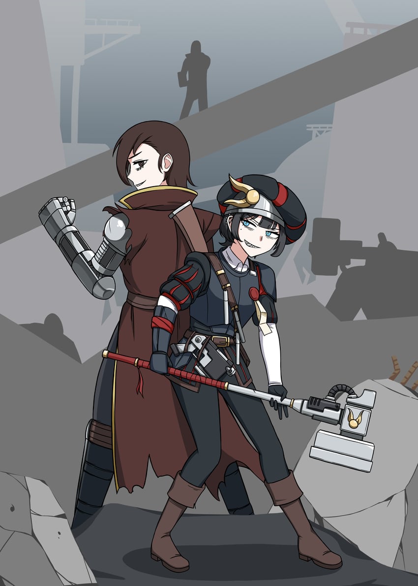 tomboy nuln mercenary (warhammer 40k and 1 more) drawn by mp_sg