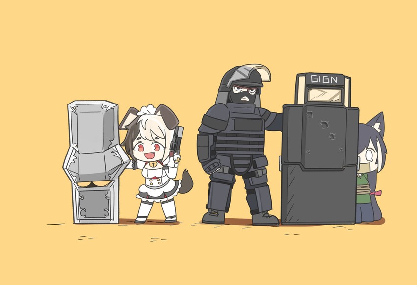 karyl, hachiko of castling, and montagne (princess connect! and 2 more) drawn by tungtunggugu