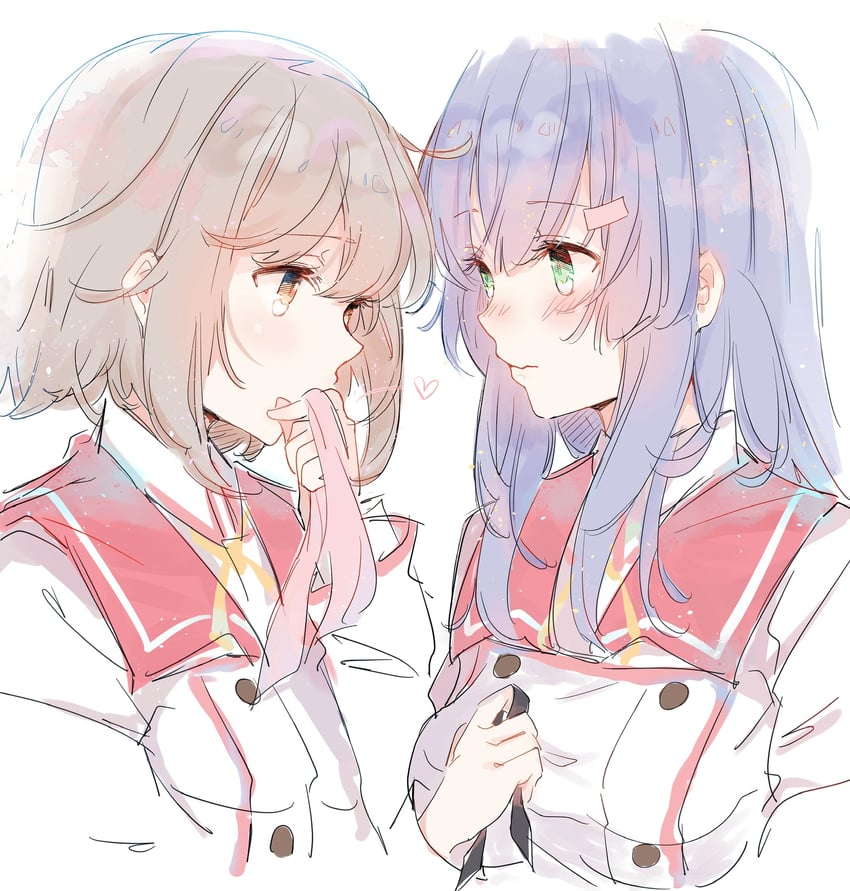 etou kanami and yanase mai (toji no miko) drawn by lionet0806