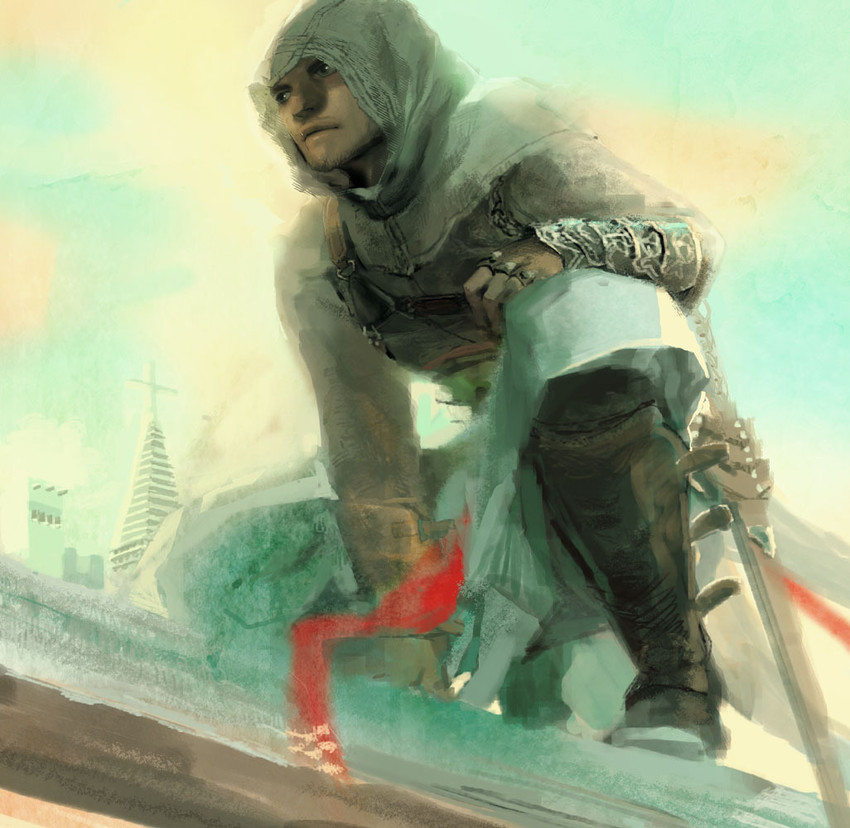 altair ibn la-ahad (assassin's creed) drawn by shimabara