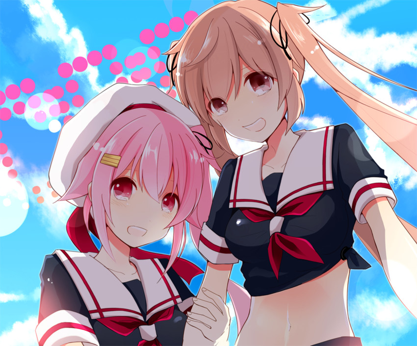 murasame and harusame (kantai collection) drawn by minami_noriko